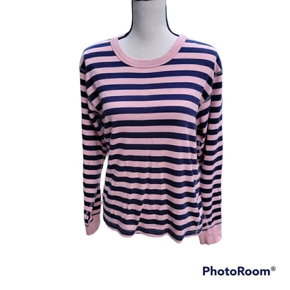 Hanna Anderson Striped 100% Organic Cotton Sweatshirt. Size S. - Picture 1 of 5